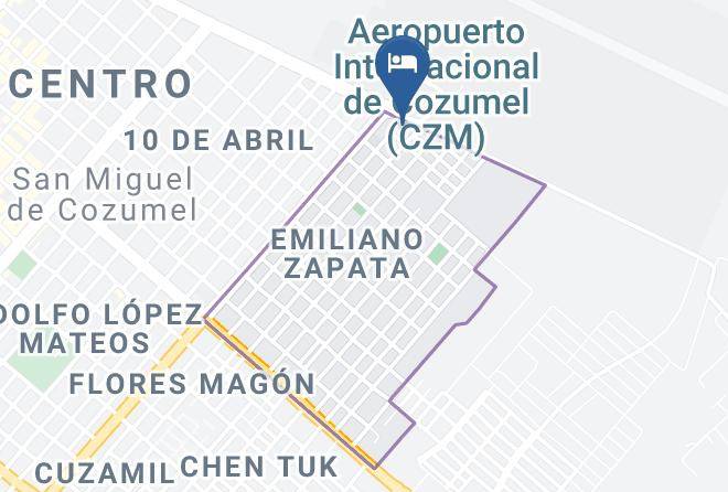 Cozumel - Casita De Maya Boutique Hotel Cozumel Maps