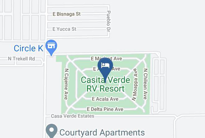Casita Verde Rv Resort Map