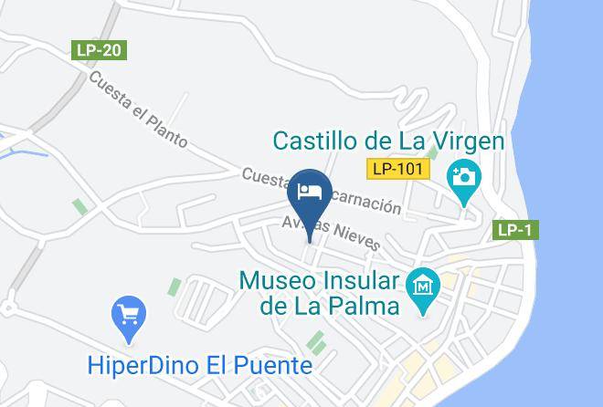 Santa Cruz De Tenerife - Casitas Las Abuelas Duplex Belmaco Maps