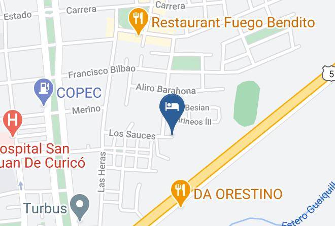 Curico Province - Casona El Sauce B&b Maps