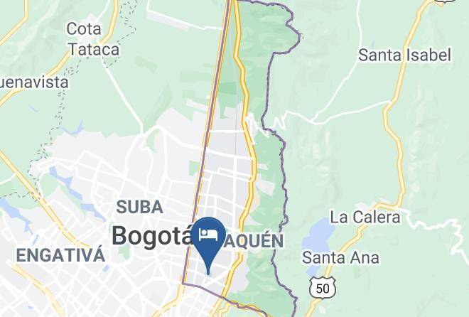 Bogota - Casona Real Hotel Maps