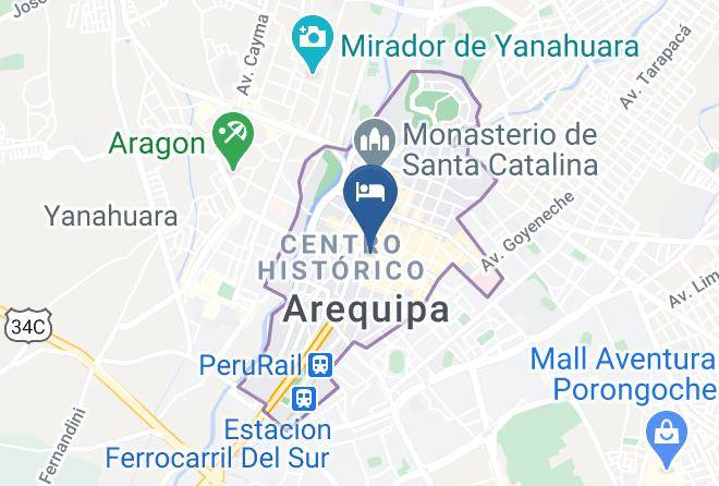 Arequipa - Casona Terrace Hotel Maps