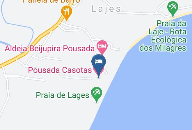 Porto De Pedras - Pousada Casotas Maps