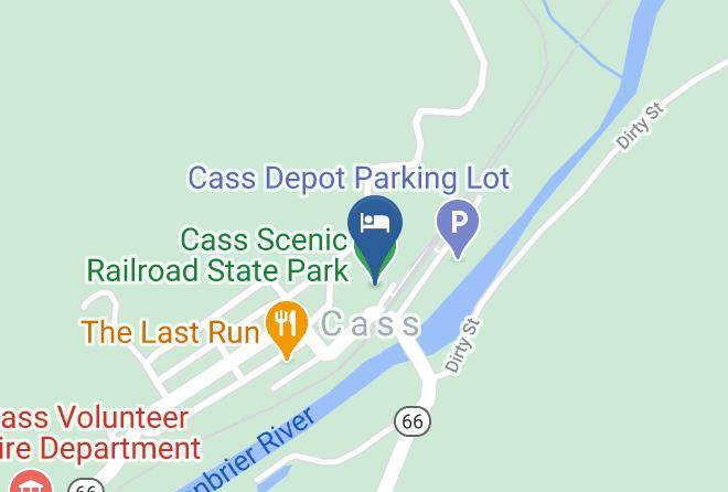 Pocahontas - Cass Scenic Railroad State Park Maps