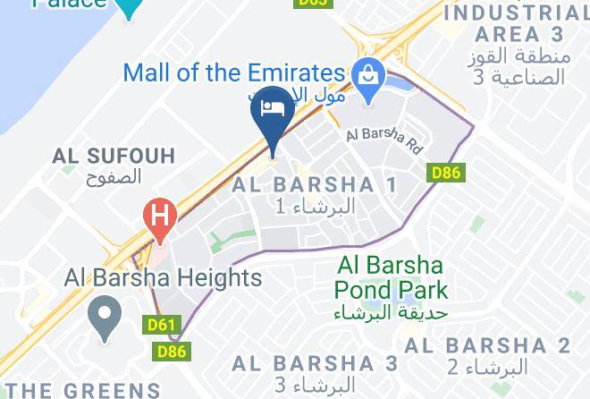 Dubai - Cassells Al Barsha Hotel Maps