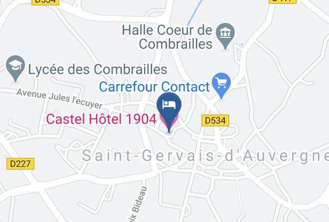 Puy De Dome - Castel Hotel 1904 Maps