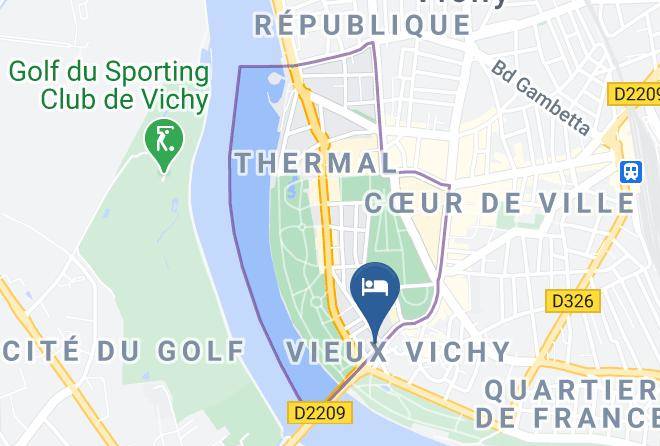 Allier - Hotel Castel Louis Maps