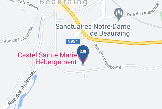 Namur - Castel Sainte Marie Hebergement Maps