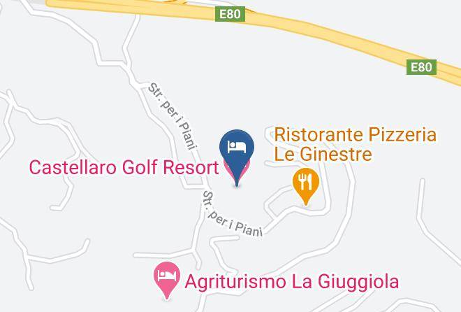 Imperia - Castellaro Golf Resort Hotel Maps