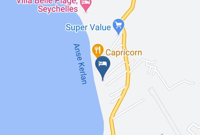 Grand Anse Praslin - Castello Beach Hotel Maps