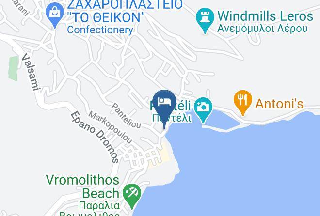 Kalymnos - Castello Beach Hotel Maps