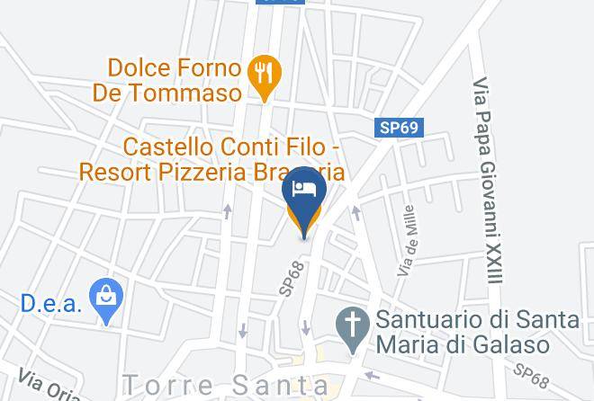 Brindisi - Castello Conti Filo Resort Pizzeria Braceria Maps