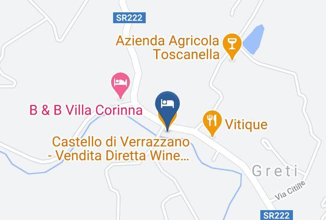 Florence - Castello Di Verrazzano Vendita Diretta Wine Shop Reception Agriturismo Maps