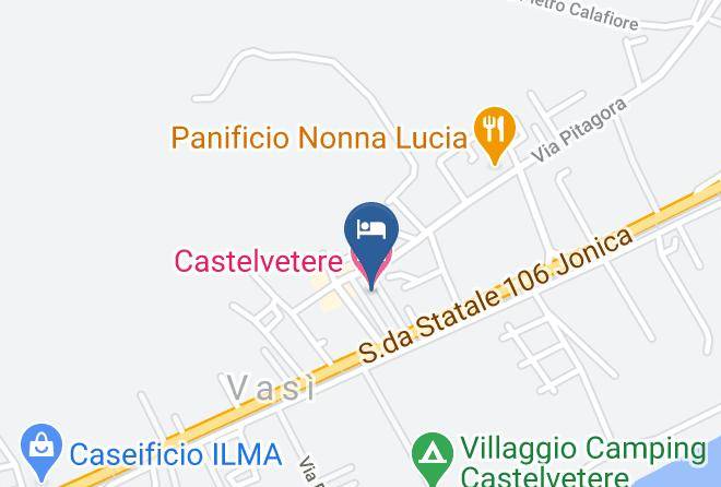Reggio Di Calabria - Castelvetere Hotel Maps