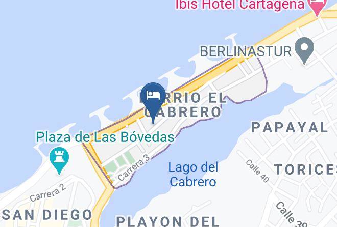 Cartagena De Indias - Castillo Ines Maria Hotel Boutique Maps