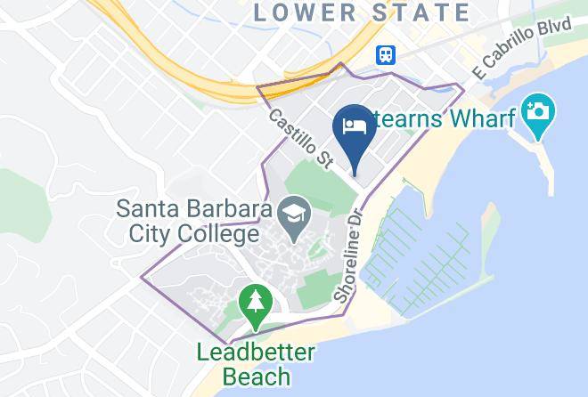 Santa Barbara - Castillo Inn Maps