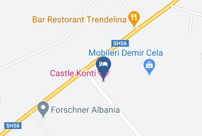 Tirana - Castle Konti Hotel Maps