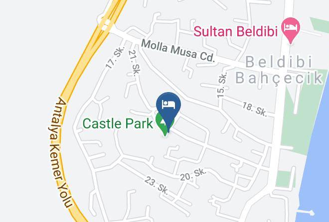 Konyaalti - Castle Park Hotel Beldibi Maps
