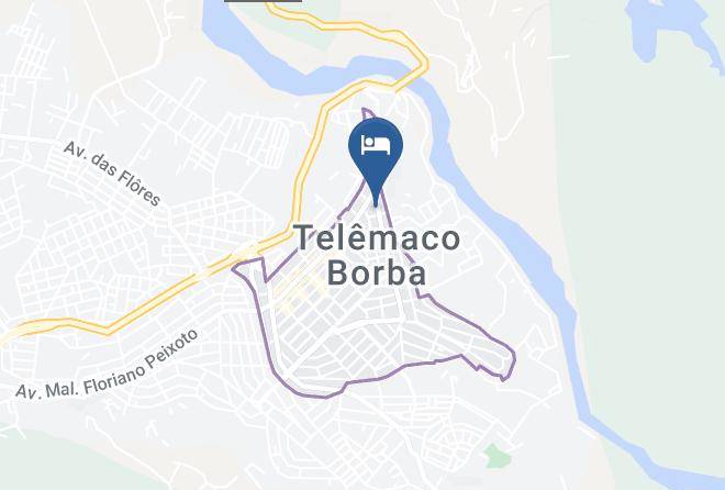Telemaco Borba - Castro's Hotel Maps