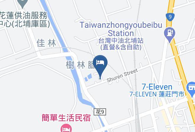 Cat's Little House Mapa - Taiwan - Hualiennty