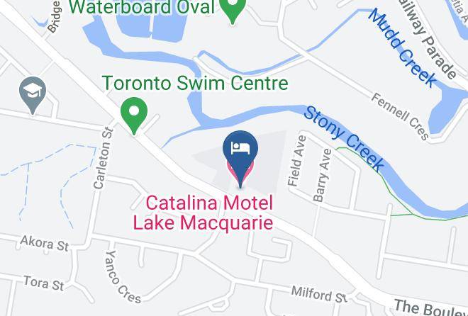 Lake Macquarie - Catalina Motel Lake Macquarie Maps