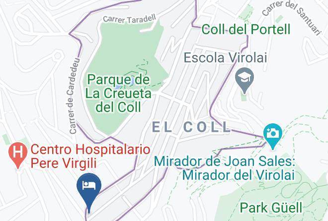 Hotel Catalonia Park Guell Map