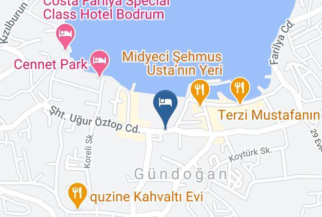 Bodrum - Catamaran Hotel Maps