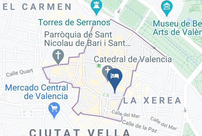 Valencia - Cathedral Suites Hotel Maps