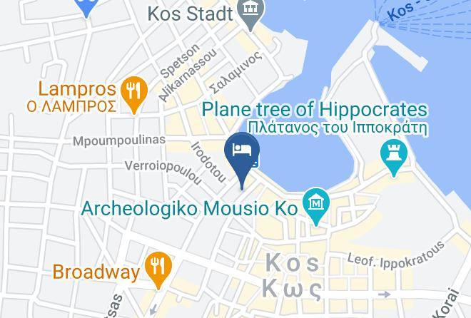 Kos - Catherine Hotel Maps