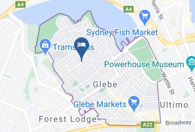 Sydney - Cathie Lesslie Bed And Breakfast Maps