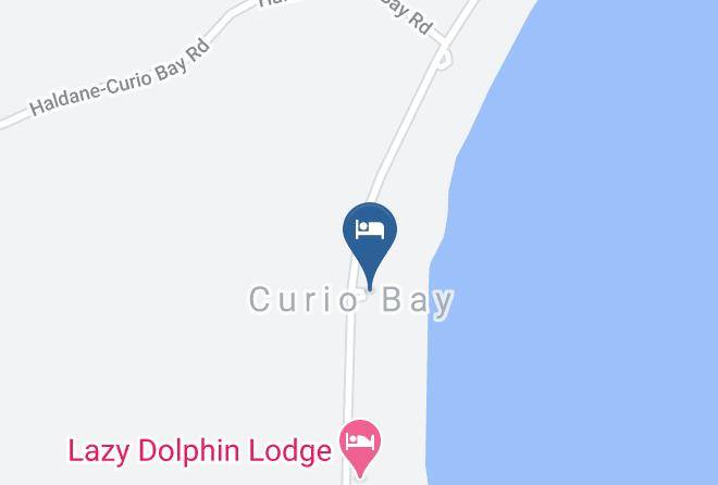 Catlins Beach House Map - Southland - Curio Bay