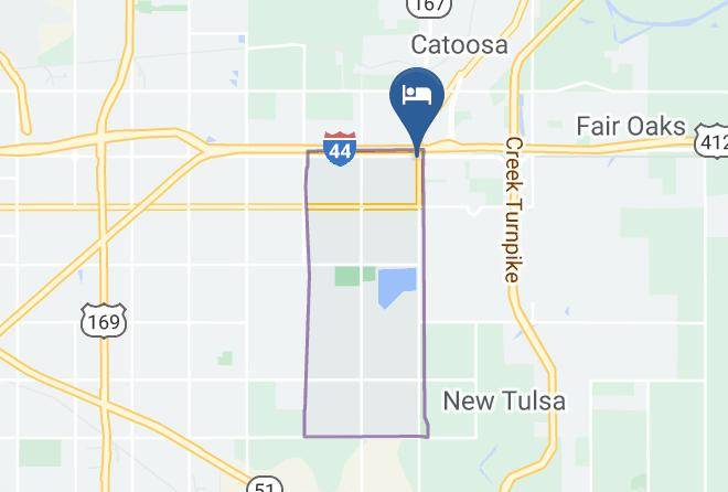 Tulsa - Catoosa Inn & Suites Hard Rock Casino Maps