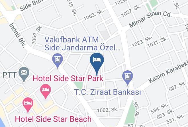 Manavgat - Cats Garden Hotel Maps