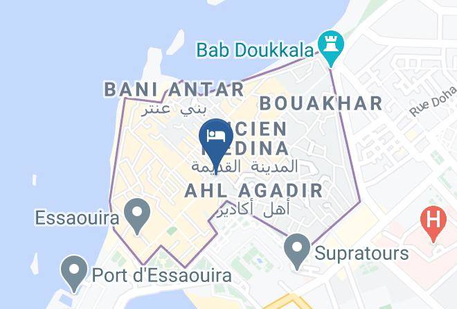 Essaouira - Riad Hotel Ali Baba Maps