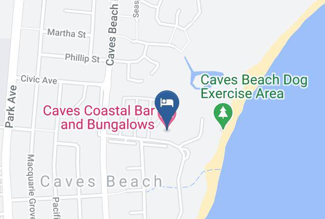 Lake Macquarie - Caves Coastal Bar And Bungalows Maps