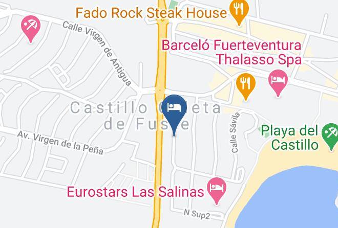 Cay Beach Caleta Map