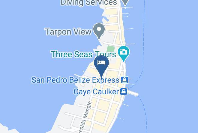 Belize - Caye Caulker Plaza Hotel Maps