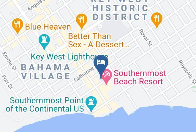 Cayo Hueso Resorts Map