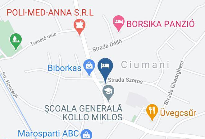 Ciumani - Cazare Ciumani Pensiunea Szekely Maps