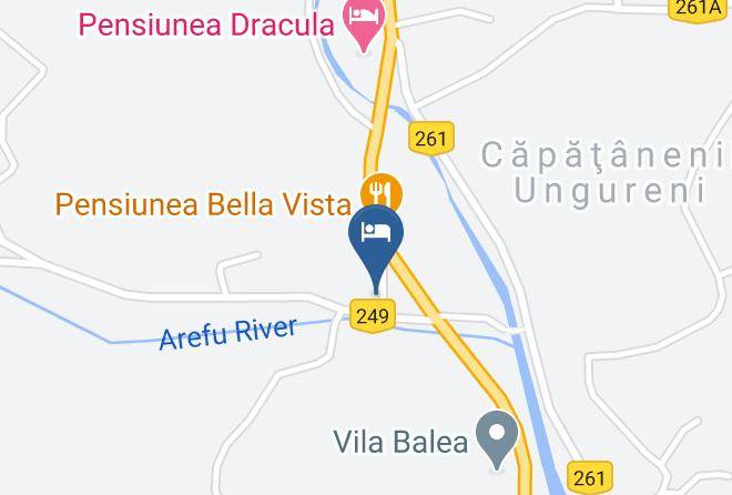 Arefu - Cazare Floare De Col Maps