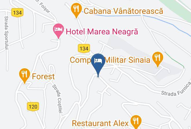 Sinaia - Cazare Sinaia Garsoniera Mirage Maps
