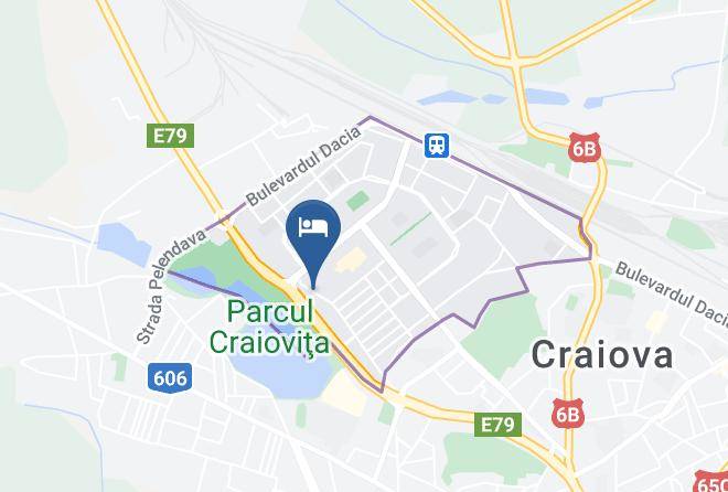 Craiova - Cazare Vila Crinul Maps