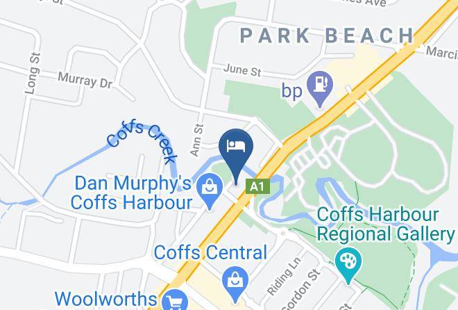 Coffs Harbour - Cbd Motor Inn Coffs Harbour Maps