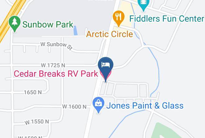 Iron - Cedar Breaks Rv Park Maps