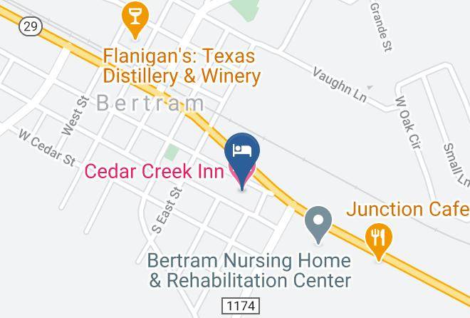 Burnet - Cedar Creek Inn Maps