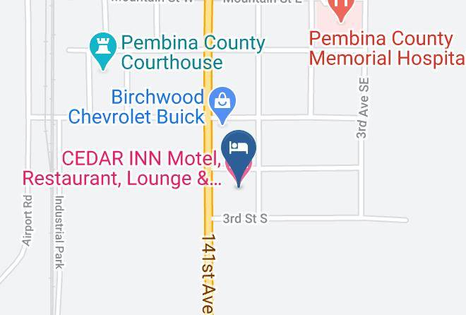Cedar Inn Motel Restaurant Lounge & Bottle Shop Map