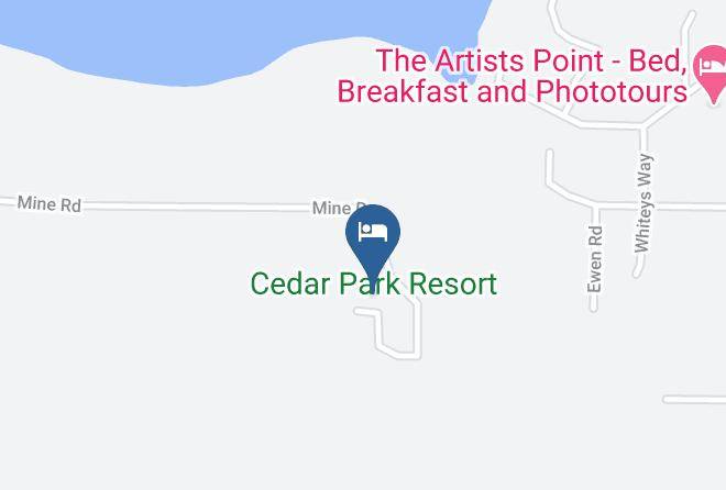 Cedar Park Resort Map - British Columbia - Mount Waddington