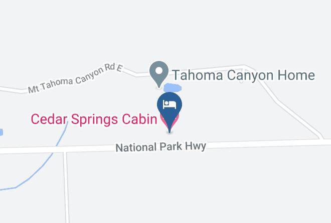 Cedar Springs Cabin Harita - Washington - Pierce