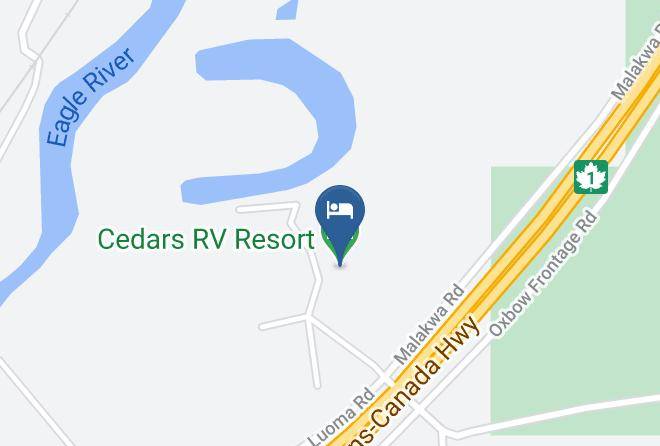 Columbia Shuswap - Cedars Rv Resort Maps