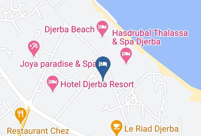 Cedriana Hotel Map - Tunisia - Djerba